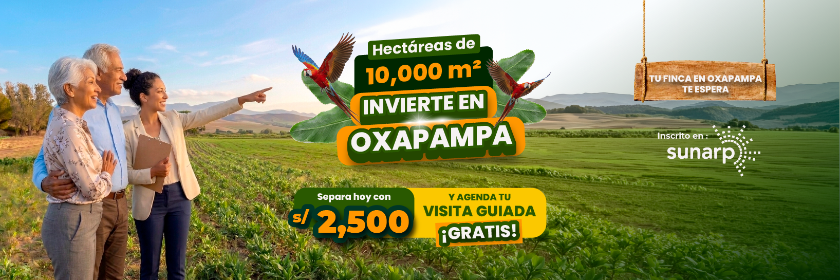 Invierte en Oxapampa — Hectáreas de 10,000 m²
