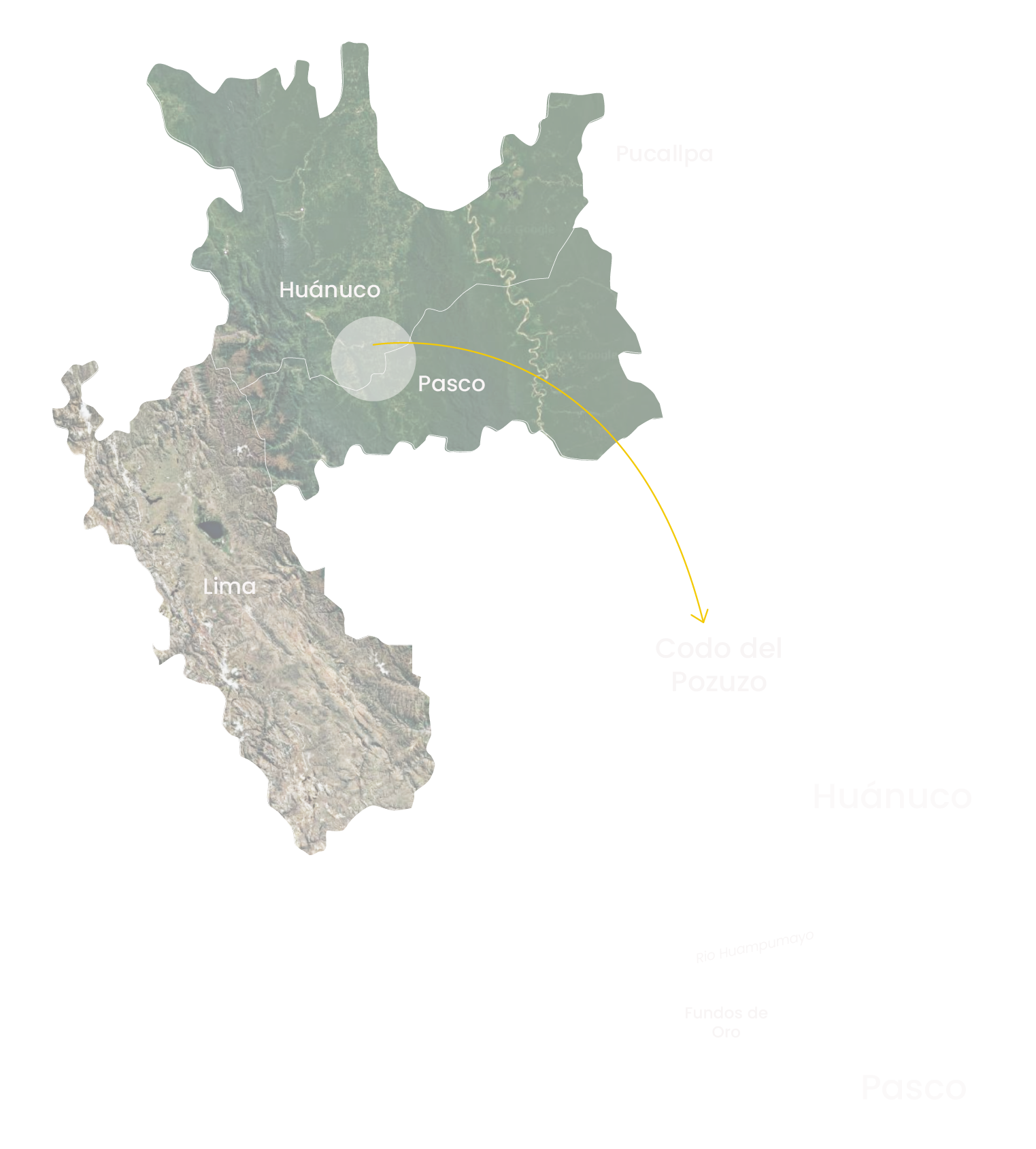 Ubicación Fundos de Oro — Pasco, Perú